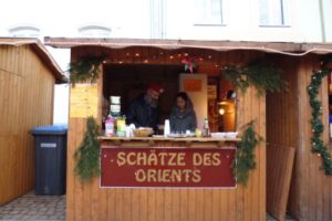 Stand auf dem Weihnachtsmarkt in Penkun