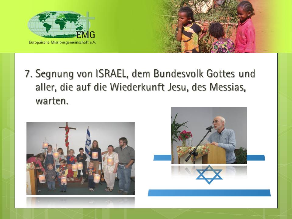 Segnung von Israel