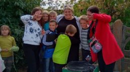 fröhliche Kinder und Olga, real